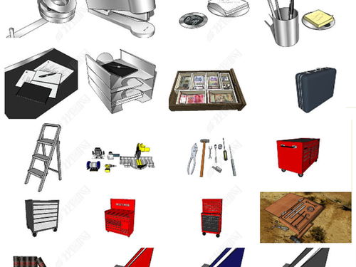 办公用品三维模型设计与资源下载指南